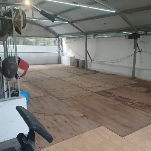 Pista de esgrima - vista lateral